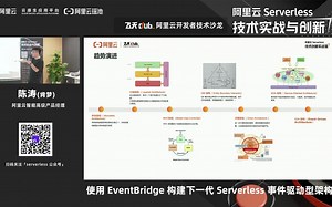 使用 EventBridge 构建下一代 Serverless 事件驱动型架构丨阿里云智能高级产品经理陈涛（肯梦）发表主题演讲
