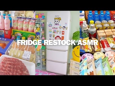 Satisfying Fridge Restocks ASMR ✨ | Tik Tok Organizing and Restocking Compilations Pt. 1