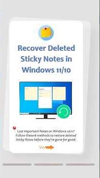 Lost Your Sticky Notes on Windows 11/10? How to Get Them Back!#stickynotes #filerecovery