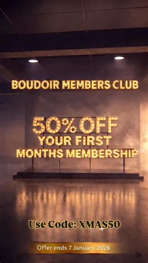 ✨ 50% OFF your first month at The Boudoir Members Club! ✨ For the first time ever, every tier of membership is half price with code XMAS50 — available now until 7 January 2026. 🎁 Inside the Members Club you’ll find a world of exclusive content, including: ✨. Real conversations with Boudoir clients & allies from across the LGBTQ community ✨. Weekly, thought-provoking gender identity discussion prompts ✨. Diary of a Dressing Service Owner – honest insights from running London’s premier dressing s