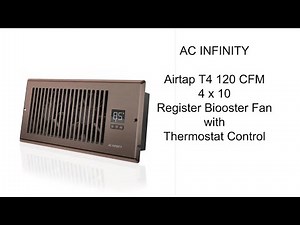 Infinity AC Airtap T4 Register Booster Fan System