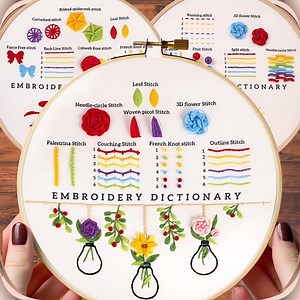 3 Set Beginner Embroidery Kit, Embroidery Starter Kit, Modern Embroidery Kit, Learn Embroidery, Hand Embroidery Kit, Embroidery Kit Flowers - Etsy