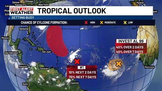 ABC7 First Alert Weather tropical update on several other systems in the Atlantic | Bob Harrigan - ABC 7