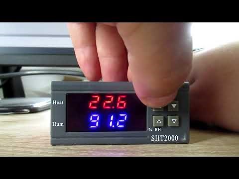 SHT2000 temperature controller manual settings guide