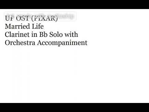 UP OST - Married Life Clarinet in Bb Solo with Orchestra Accompaniment