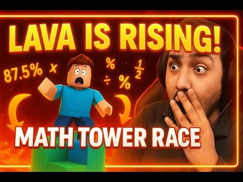 I Tried to Survive the MATH TOWER RACE in Roblox (Lava Challenge!)
