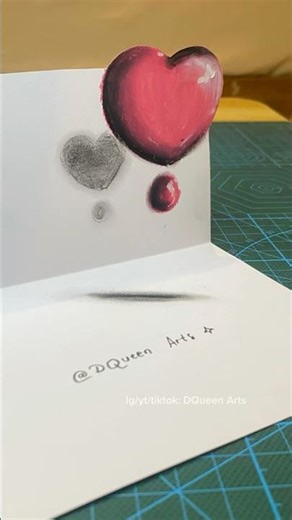 How to draw 3D flying lope ❤️ #art #drawing #drawingtutorial #howtodraw #dqueenarts