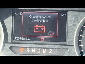 Ford f-150 Service charging system light repair