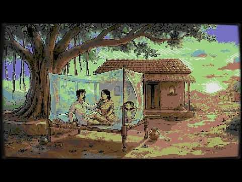Commodore-64 Village Animation Demo Games | C64 Graphics Pixel Art 8-Bit LowRes MSX Amiga PC Atari