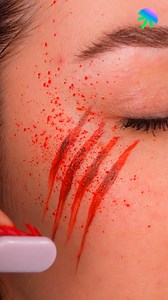 Halloween devil makeup using a fork | Genius Craft