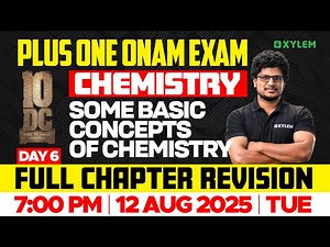 Plus One Onam Exam Chemistry | Some Basic Concepts Of Chemistry - Full Chapter Revision