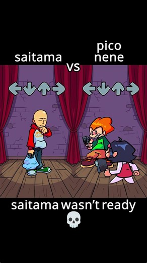 saitama got surprised vs pico and nene fnf character test