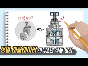 정밀 레귤레이터 구조와 작동 원리 쉽게 이해하기 (애니메이션)