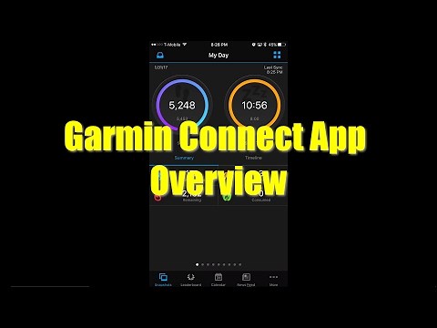 Garmin Connect App Overview