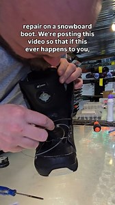 SNAPPED BOA? WE CAN FIX THAT🛠👷‍♂️ ​Don’t let a broken cable cut the lifetime of your boots in half. We can fix and repair BOA® Fit Systems like the repair we did in this video to get this rider back on snow. If this ever happens to you, and you are near Seattle, ​drop your boots off at the shop and let us get you dialed back in! 🏂 ​#SnowboardShop #BOAFitSystem #SnowboardRepair #ShopLocal #MotionBoardShop | Motion Boardshop