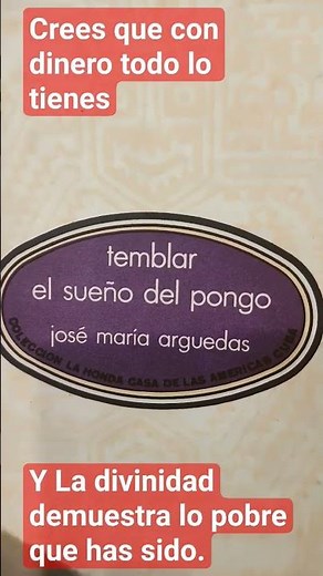 EL SUEÑO DEL PONGO (José María Arguedas) reseña y Análisis.