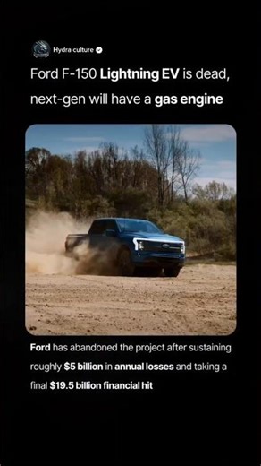Ford F-150 Lightning EV is dead, next-gen will have a gas engine #electricford #lightningemotors