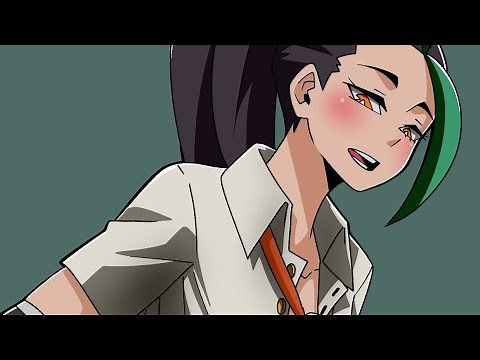 Thicc Nemona and Ash | I'm a woman! | Pokemon fan animation