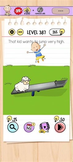 Brain Test Level 387 Solution & Walkthrough | Tricky Puzzles (Android & iOS Shorts)