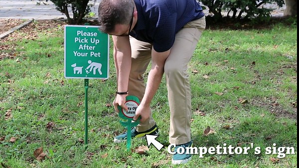 SmartSign 12 x 10 inch “Please Pick Up After Your Pet” Yard Sign with 3 foot Stake, 40 mil Laminated Rustproof Aluminum, Red, Black and White, Set of 1