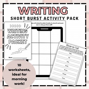 4th Grade Writing Activity Pack | Early Morning Work |