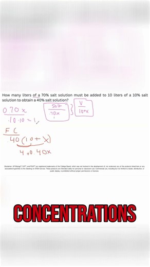 Simplified Math: Understanding Concentration Calculations