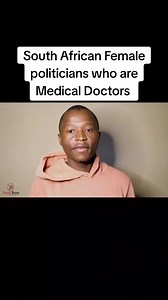 South African Female politicians who are medical doctors | DataBase | Facebook
