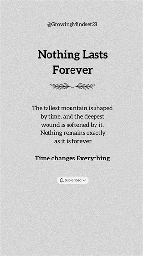 Nothing lasts forever🍃#viral #quotes #foryou #lifechangingthoughts #shorts #mindset#fyp#lifelesson