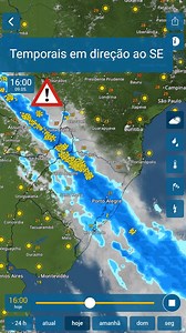 42K views · 246 reactions | Previsão: www.climaeradar.com.br  @climaeradar ⚠ Alerta meteorológico Sul do Brasil: Temporais atravessam o a Região Sul hoje em direção ao Sudeste, atingindo também o sul do Centro-Oeste. Nível de alerta amarelo e laranja no Rio Grande do Sul: Risco hidrológico e movimentos de massa (CEMADEN). #alerta #enchente #deslizamentodeterra #riograndedosul | Clima & Radar Brasil | Facebook