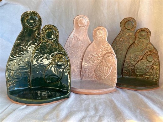 Ceramic Nativity - Christmas Nativity Set - Etsy