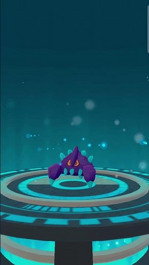 Shiny D-Max Roggenrola Evolution #pokemongo #pokemon #roggenrolaevolution #roggenrola #evolution