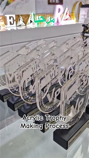 How an Acrylic Trophy is Made | Engraving & Polishing Process