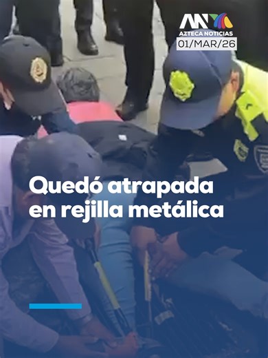 Accidente en el Centro Histórico: Mujer atrapada