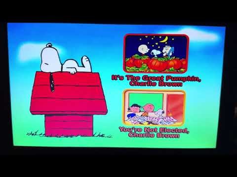 Opening to It’s The Great Pumpkin, Charlie Brown 2000 DVD