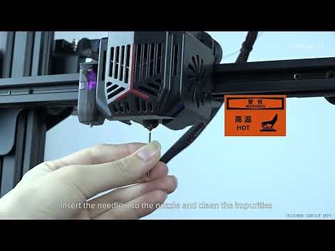 Service tutorial Ender - 3 Neo needle cleaning and nozzle replacement