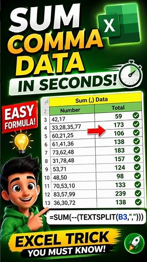 99% of Excel Users Don't Know This Formula 🤯#excel #shorts #tricks