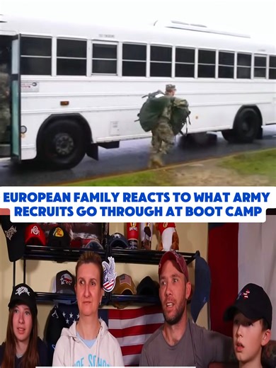 European Family Reacts to Army Boot Camp Experiences