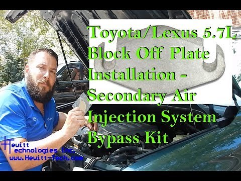 Toyota/Lexus 5.7L SAIS Block Off Plate Installation - All Hewitt Tech Bypass Kits