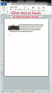 Geser teks ke kanan di Microsoft word #tutorial #microsoft #tipsword #tipsexcel #belajarkomputer | Hari Yantosbh