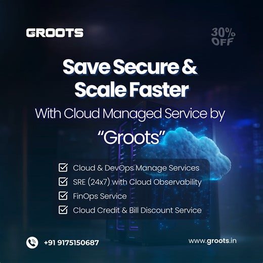 Groots Software Technologies. | Is your cloud burning budget with downtime and slow performance? Groots Software helps you manage Cloud + SRE + Monitoring 24x7 with: ✅... | Instagram