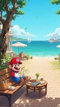 This Sunny Beach Feels So Relaxing 🌊 Lofi Music & Cozy Seaside Vibes with Mario