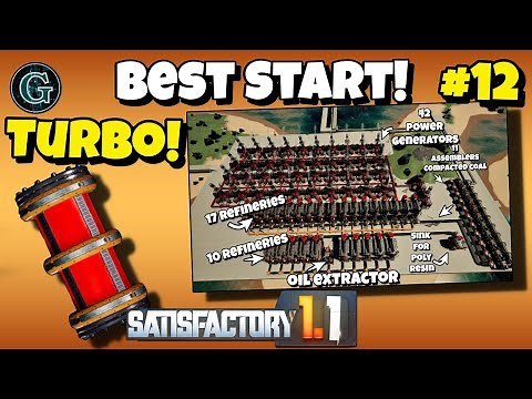 Satisfactory 1.1 Turbo Fuel Setup – 2X Power! Best Start #12