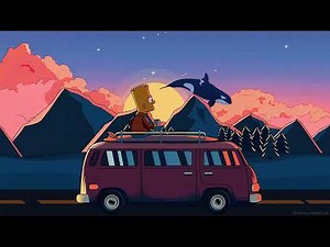 bart travel van the simpsons 4k LIve wallpaper
