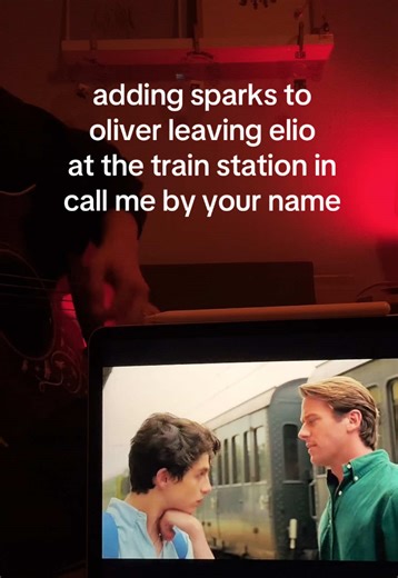 Elio and Oliver's Emotional Farewell at the Train Station