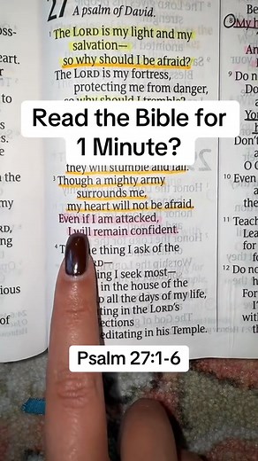 14K views · 786 reactions | Psalm 27:1-6 #readingbible #biblestudy #HopeInChrist #jesussaves #jesuschrist | Read Bible | Facebook
