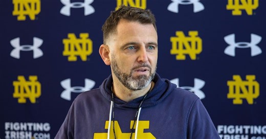 Everything Notre Dame’s Marty Biagi Said on Friday After Spring Practice No. 1