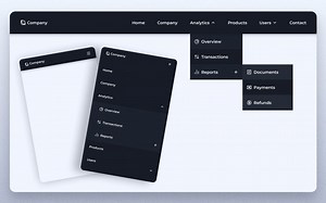 使用HTML、CSS和JavaScript创建响应式下拉菜单栏 | 源码下载