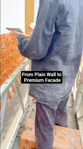 Brick Cladding Explained in 30 Seconds | Interior & Exterior Wall Design. #facadedesign