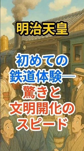 【明治天皇】初めての鉄道体験──驚きと文明開化のスピード