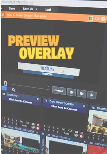 Cara Bikin Overlay di vMix dengan Timing Tepat
